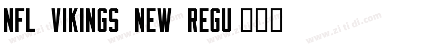 NFL Vikings New Regu字体转换